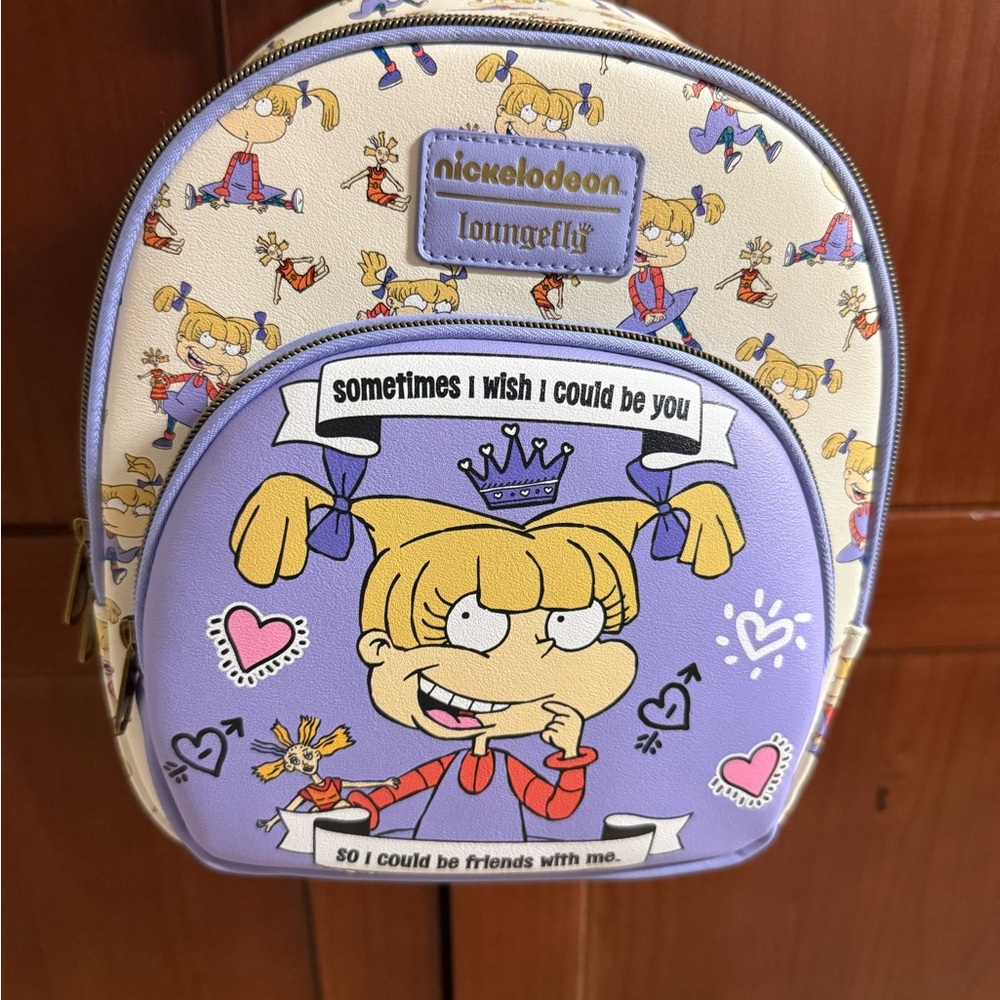 Nickelodeon Rugrats Angelica Purple Mini Backpack